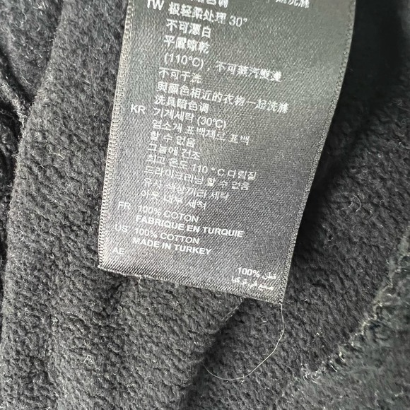 Sandro Ankle Zip Pull On Pants Black Cotton Jogger Pockets Sweatpant Size XL - Picture 11 of 15